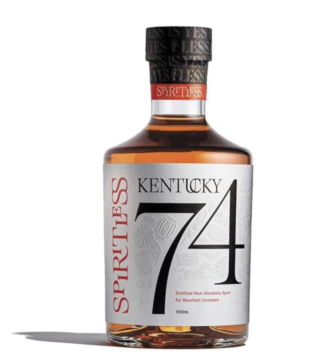 Kentucky 74 Non-Alcoholic Bourbon Whiskey, Award-Winning Alcohol-Free Spirit for Cocktails ($37)